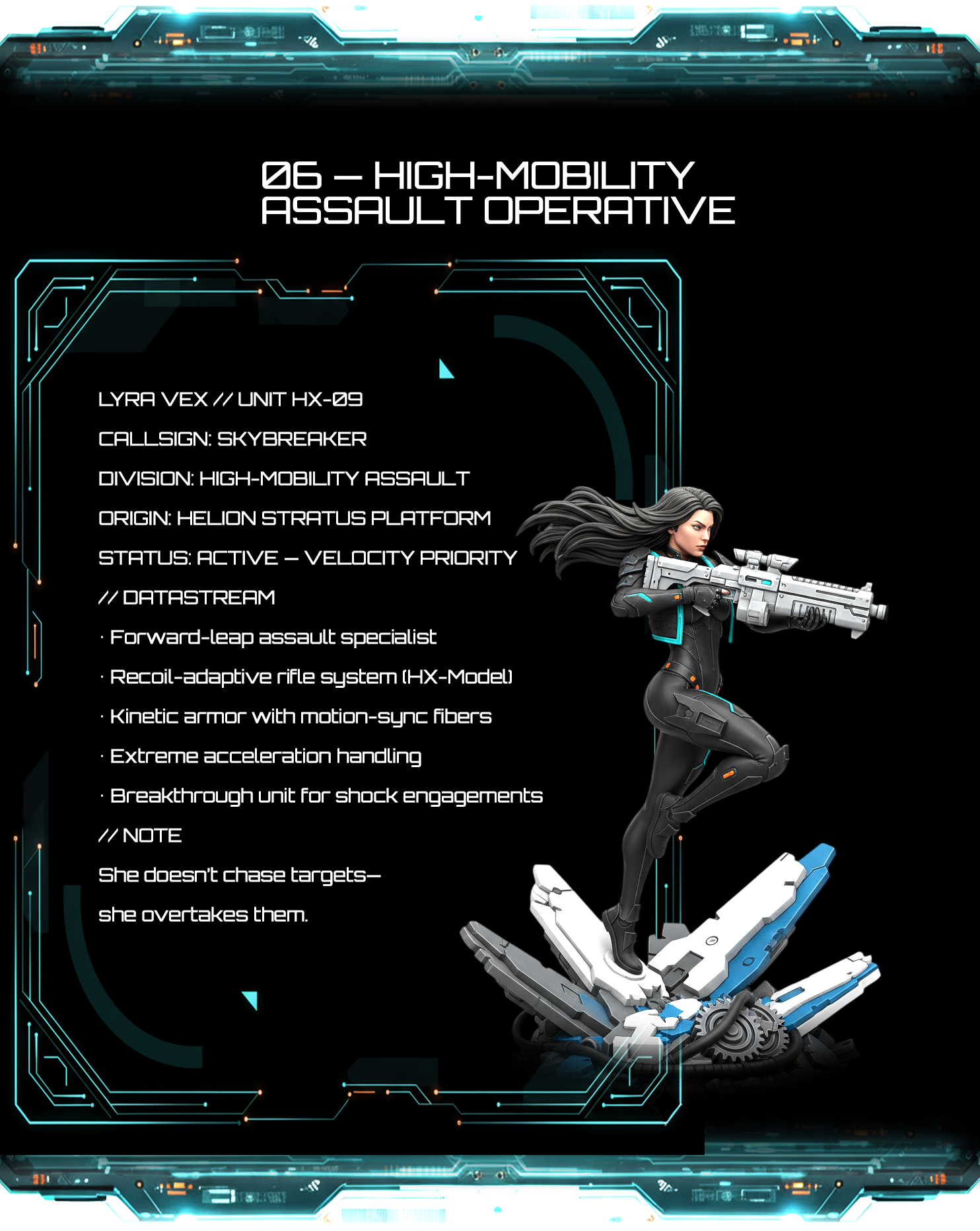 High-Mobility Assault Operative dossier card